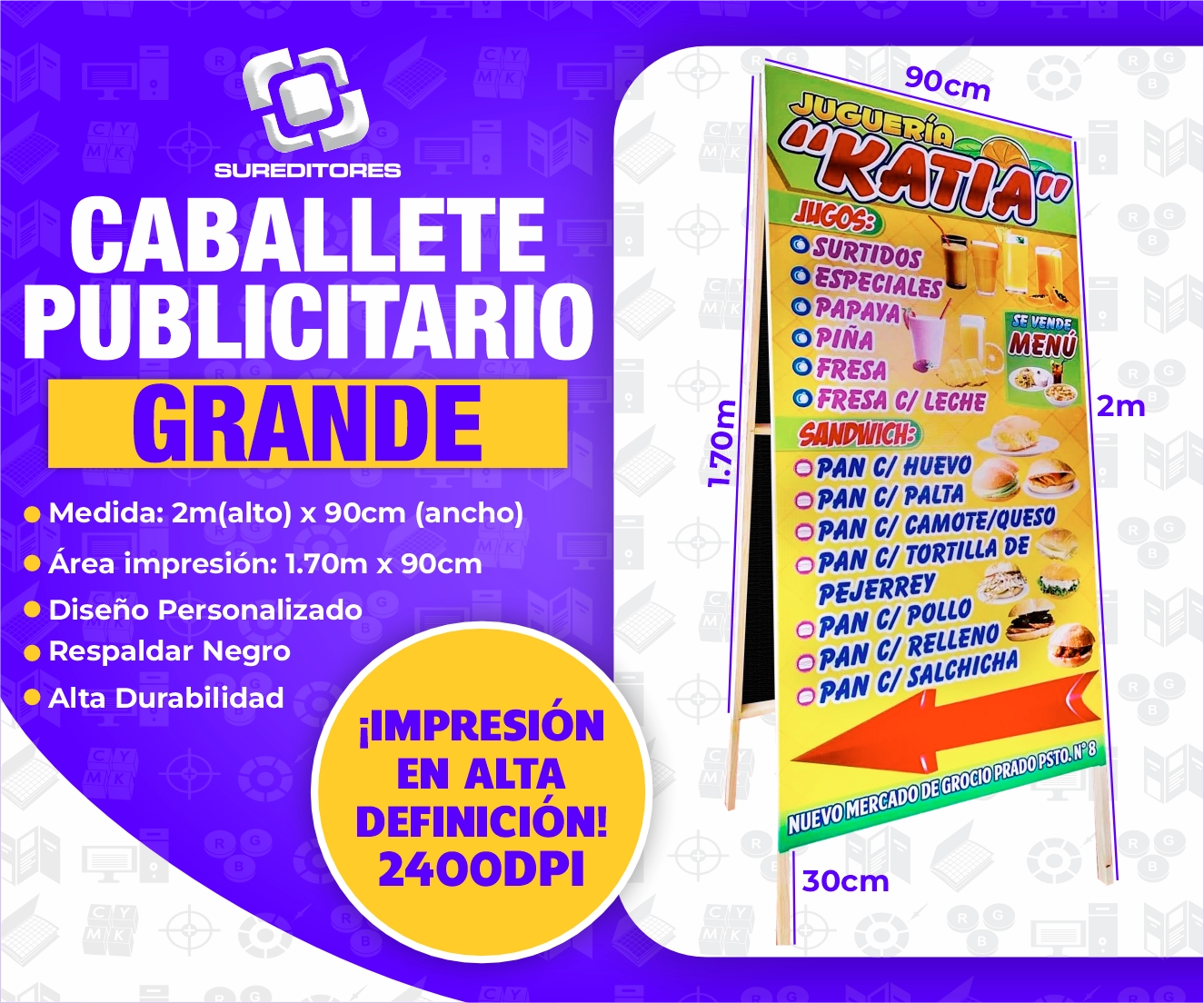 Caballete Publicitario Grande