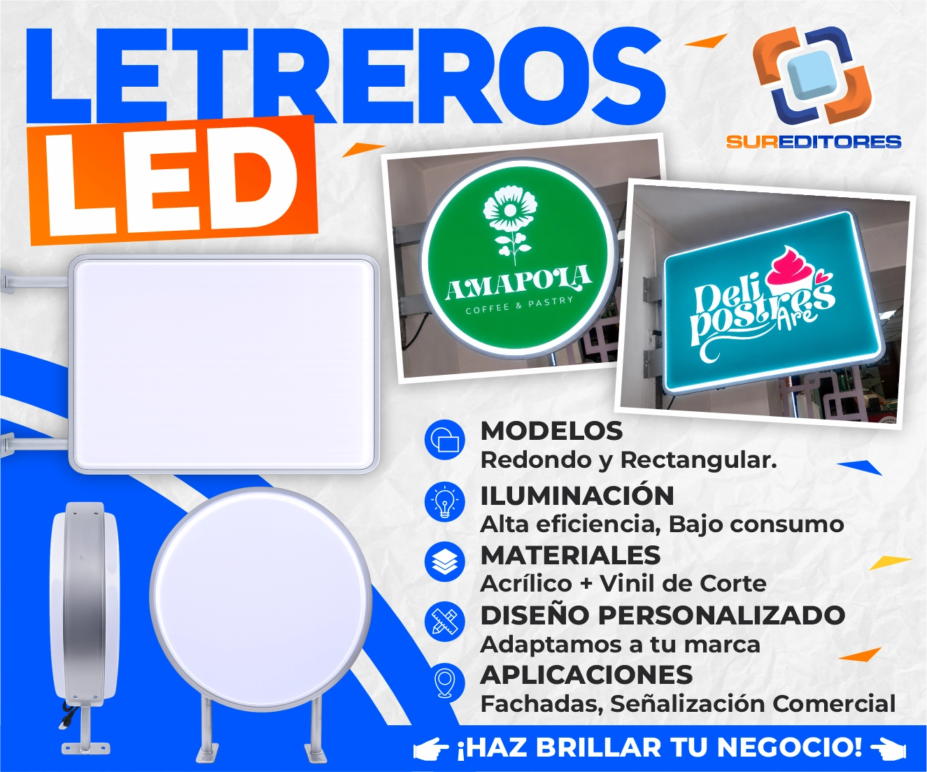 Letreros LED Luminosos